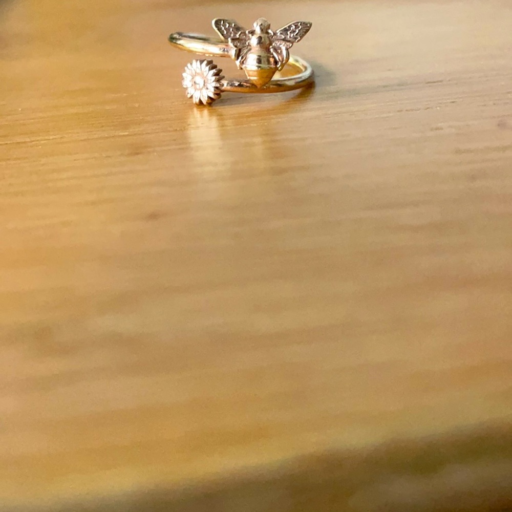 Alex and Ani Sunflower and Bee Ring